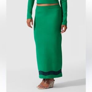 The Wolf Gang Venaya Wave Knit
Skirt NWT Emerald